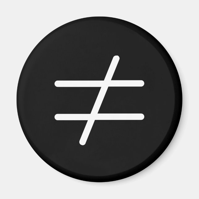 Not Equal Symbol Women's Rights Protest  Magnet (Front)