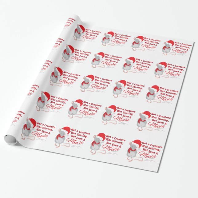 Not Even Mouse Wrapping Paper (Unrolled)
