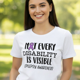 Not Every Disability Is Visible Epilepsy Tri-Blend Shirt