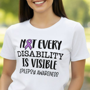 Not Every Disability Is Visible Epilepsy Tri-Blend Shirt