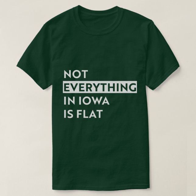 Not everything in Iowa is flat  T-Shirt (Design Front)