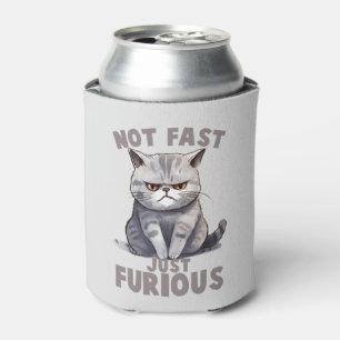 Not Fast, Just Furious – Grey Cat Humour Can Cooler