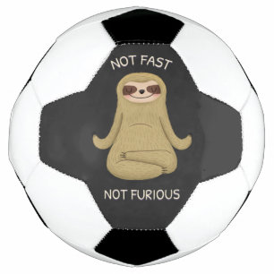 Not Fast Not Furious Soccer Ball