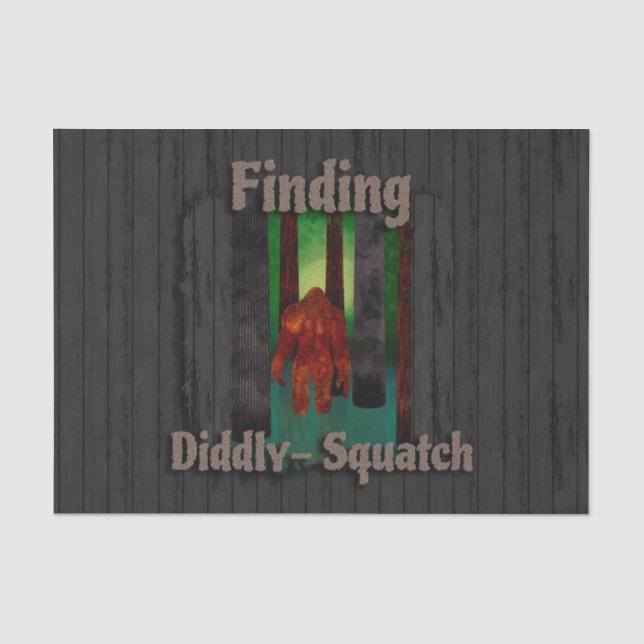 not finding bigfoot tissue paper (Front)