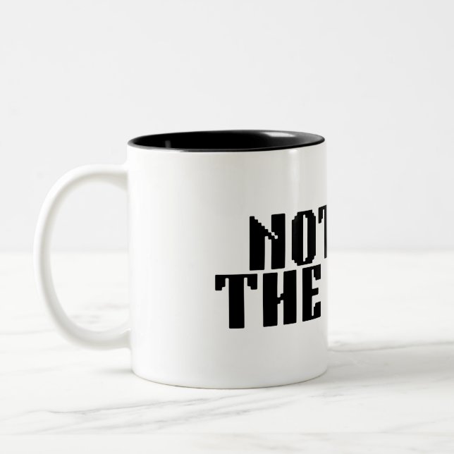 Not For The Weak Brutalist Coffee Mug (Left)