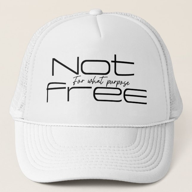 not free trucker hat (Front)