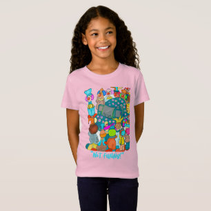 Not Funny! Girl's Pink T-Shirt