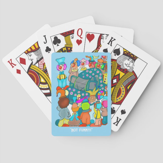 Not Funny Poker Playing Cards (Back)