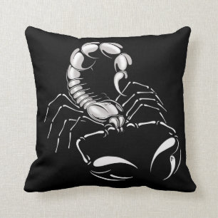 Not Funny Silver Scorpio Cushion
