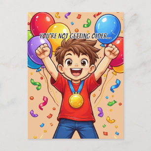 Not Getting Older Just Winning Every Year Postcard