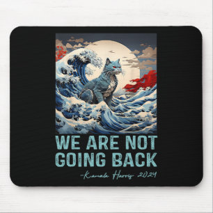 Not Going Back Cute Wave Of Blue Cats For Kamala Mouse Pad