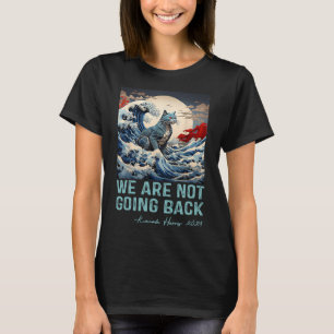 Not Going Back Cute Wave Of Blue Cats For Kamala T-Shirt