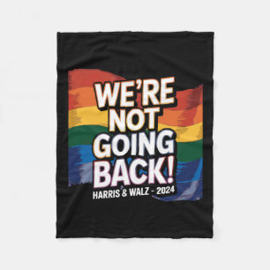 Not Going Back Pride - Harris And Wheimer Vote In Fleece Blanket