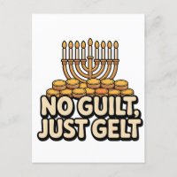 Not Guilt Just Gelt Funny Hanukkah Jewish Jew