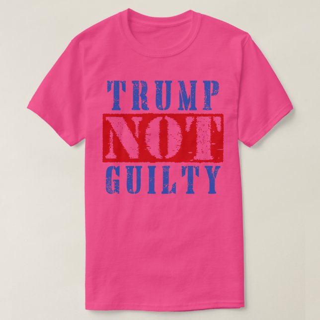 Not Guilty Vintage Text T-Shirt (Design Front)