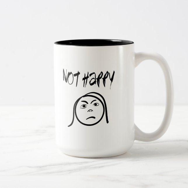 Not Happy Mug (Right)