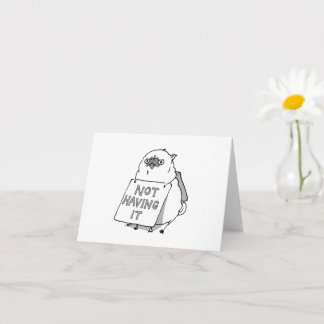 Not Having It angry pug card