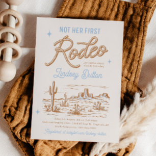 Not Her First Rodeo Baby Shower Invitation