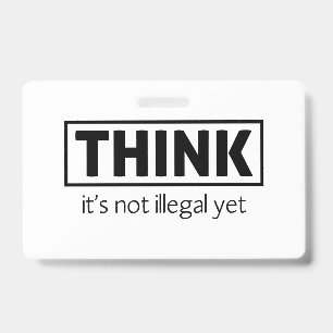 Not illegal ID badge