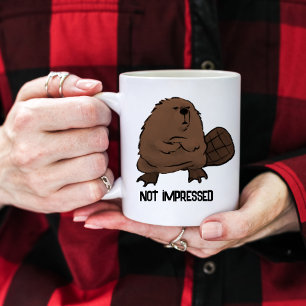 Not Impressed Beaver customisable Coffee Mug
