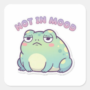 Not In Mood Frog Sticker Cute Annoyed Frog Meme Ka