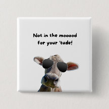 Not In the Mood Cow Button