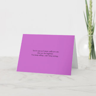 Not interested card