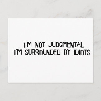 Not Judgmental Postcard