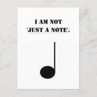 Not Just A Note Funny Music Humour
