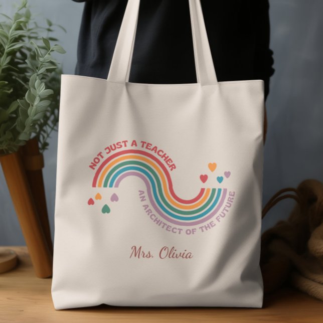 Not Just A Teacher, An Architect of the Future  Tote Bag (Creator Uploaded)