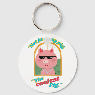 Not just any pig, the coolest pig key ring