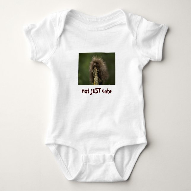 not JUST cute Baby Bodysuit (Front)