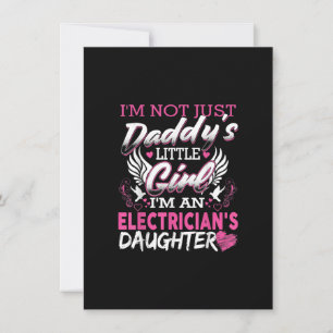 Not Just Daddy Little Girl I'm An Electrician Gift Card