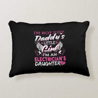 Not Just Daddy Little Girl I'm An Electrician Gift Decorative Cushion