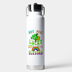 Not Just Lucky But Too Blessed Water Bottle