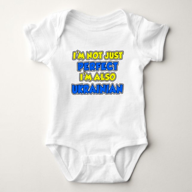 Not Just Perfect Ukrainian Baby Bodysuit (Front)