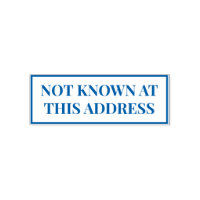 Not Known At This Address