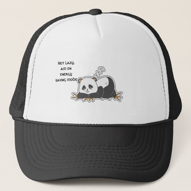 Not lazy  trucker hat (Front)