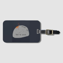 Not Lonely Funny (Grey) Luggage Tag