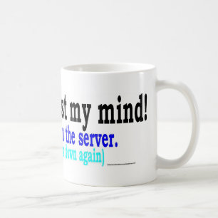 not lost mind coffee mug