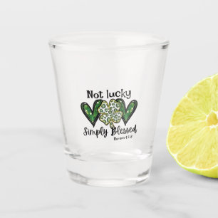 Not Lucky, Simply Blessed Lucky Charm St Patrick Shot Glass