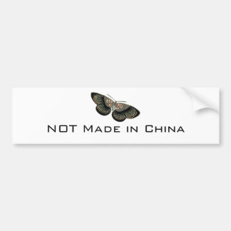 NOT Made in China BS Butterfly Bumper Sticker
