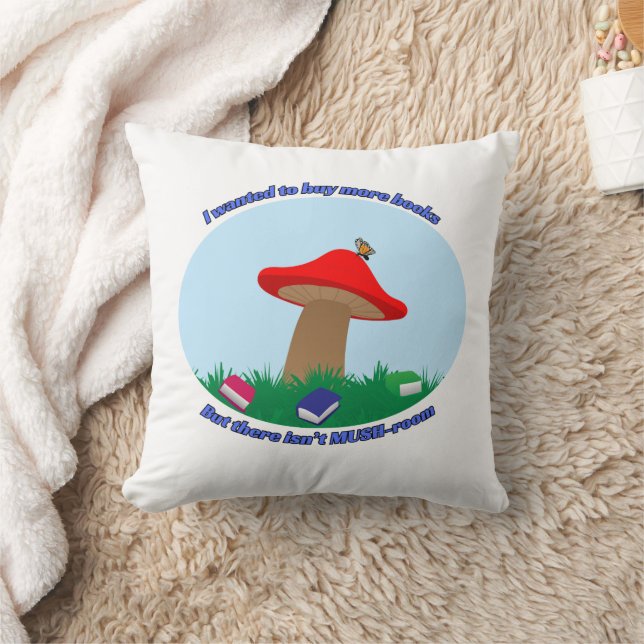 Not MUSH room for more books Cushion (Blanket)