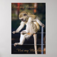 Not my circus, not my monkeys poster