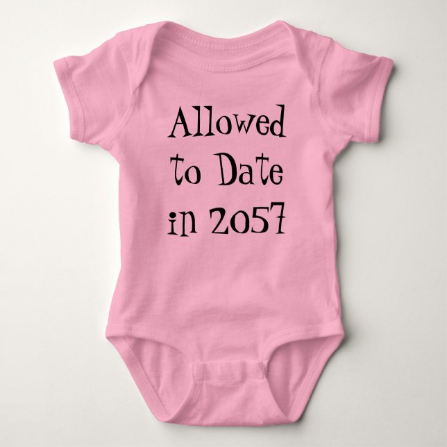 not my daughter baby bodysuit (Front)