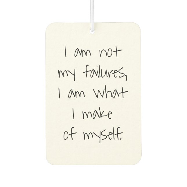 Not My Failures Air Freshener (Front)