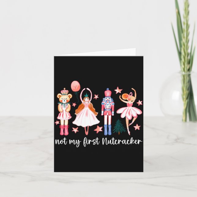 Not My First Nutcracker Ballet Sugar Fairy Plum Fu Card (Front)