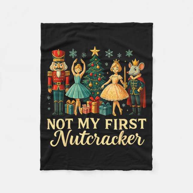 Not My First Nutcracker Sugar Plum Costume, Christ Fleece Blanket (Front)