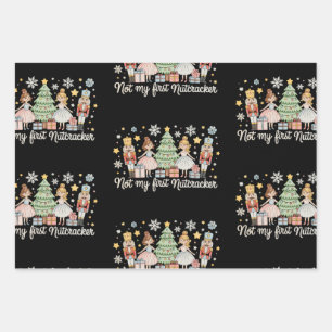 Not My First Nutcracker Sugar Plum Fairy Christmas Wrapping Paper Sheet