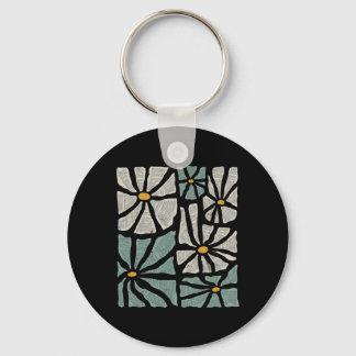Not My President 2025 Retro Subtle Boho Floral Ant Key Ring